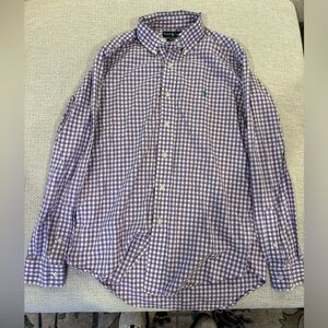 Ralph Lauren Long Sleeve Button Down Shirt: Size Medium